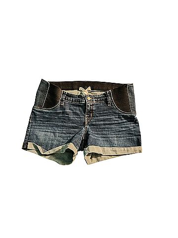 BeMaternity by Ingrid & Isabel Midi Denim Shorts (view 1)