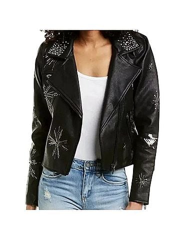 Blank NYC Star Struck Leather Jacket Jacket (view 1)
