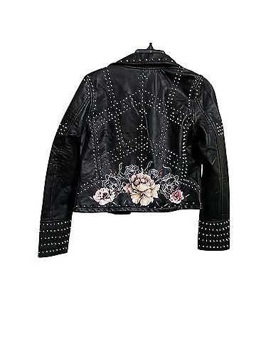 Blank NYC Stud Floral Moto Jacket Heartbreaker Jacket (view 2)