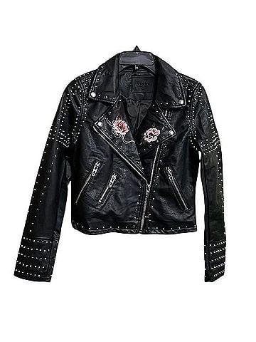 Blank NYC Stud Floral Moto Jacket Heartbreaker Jacket (view 1)