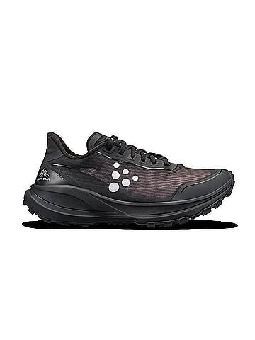 Craft Women's Pure Trail Running Shoe in Black/White (view 1)
