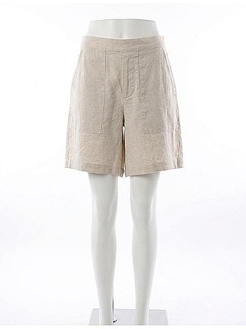 Frank & Eileen Maddie Pull-On Patch Pocket Short in Sand (view 1)