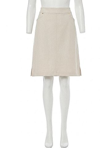 Joseph Ribkoff Essential Stretch Pocket Skirt in Natural (view 1)