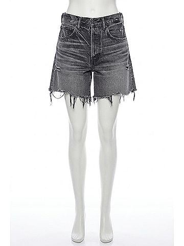 MOUSSY Women's Vintage Long Denim Shorts in Shirley (view 1)