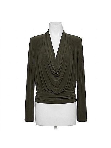 Ramy Brook Eden Jersey Cowl Neck Top in Deep Olive (view 1)