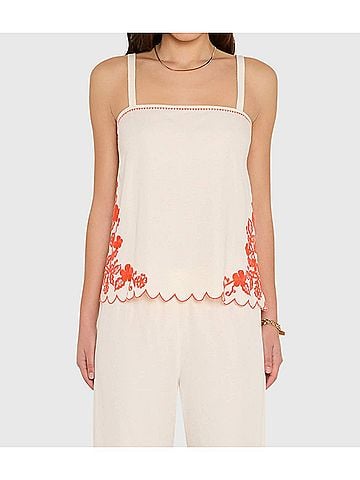 Amanda Uprichard Caroline Top in Natural Combo (view 2)