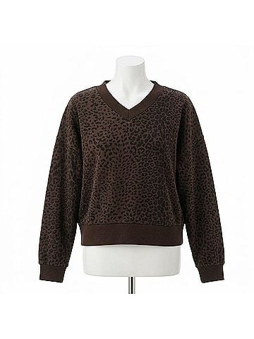 Chaser Florie Pullover Sweatshirt in Leopard (view 1)