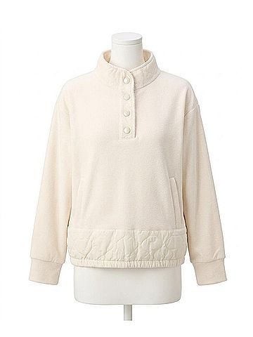 Joseph Ribkoff Scuba Jersey Sport Top in Birch (view 1)