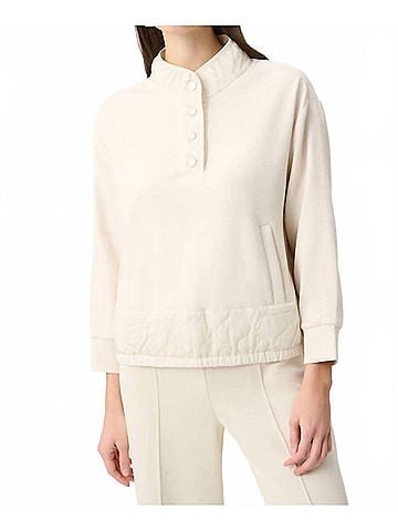 Joseph Ribkoff Scuba Jersey Sport Top in Birch (view 2)