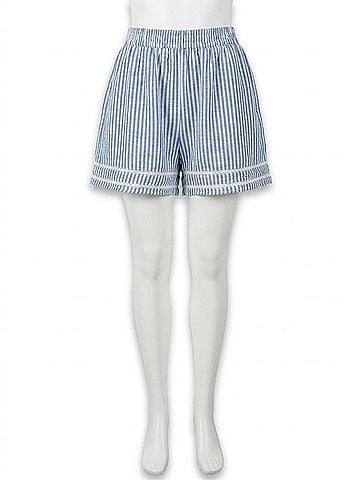 By Together Angelina Striped Short in Blue (view 1)
