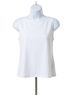 Sympli Solid White Nu Flared Shell Top in White Size 14 - photo 1