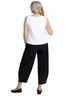 Sympli Solid White Nu Flared Shell Top in White Size 14 - photo 3