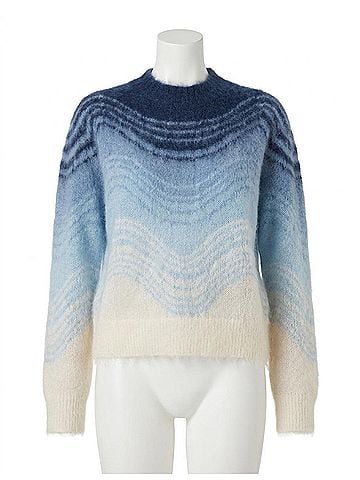Zimmermann Rebellion Wave Sweater in Blue Multi (view 1)