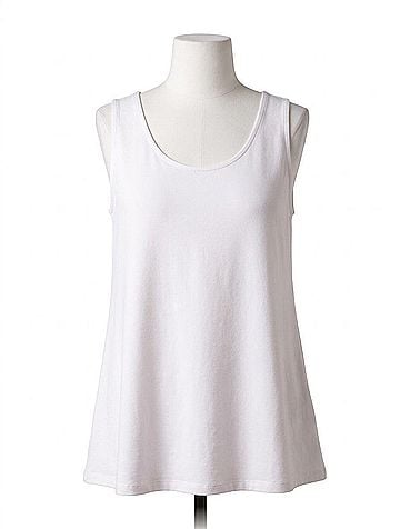 Sympli Go To Tank Relax Top in White (view 1)