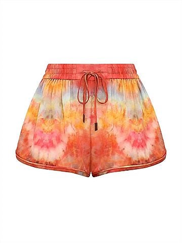 Zimmermann Alchemy Relaxed Short in Ruby Tie Dye (view 1)