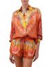 Zimmermann Orange Alchemy Relaxed Short in Ruby Tie Dye Size 2 - photo 3