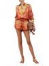 Zimmermann Orange Alchemy Relaxed Short in Ruby Tie Dye Size 2 - photo 4