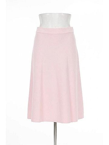 Joseph Ribkoff High-Waist Sweater Knit A-Line Skirt in Petal Pink (view 1)