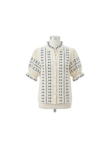 Ivy Jane Chloe Heirloom Blouse in Ivory (view 1)