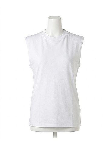 Enza Costa Cashmere Easy Vest in White (view 1)