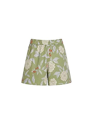 Tanya Taylor Women's Fallon Everyday Short in Artichoke Lilac (view 2)