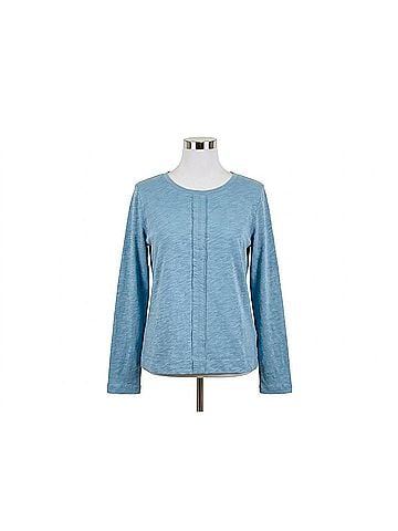 Habitat Cotton Slub Stay Centered Tee - Plus in Indigo (view 1)