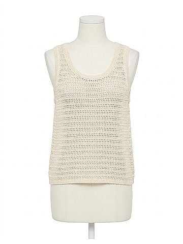 Anine Bing Women's Arie Tank in Ivory (view 1)