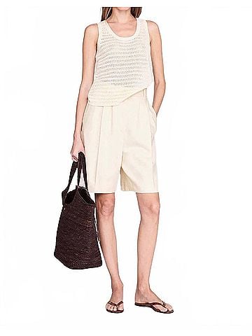 Anine Bing Women's Arie Tank in Ivory (view 2)