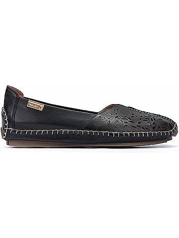 Pikolinos Women's Jerez Slip-On Moccasins in Black (view 1)
