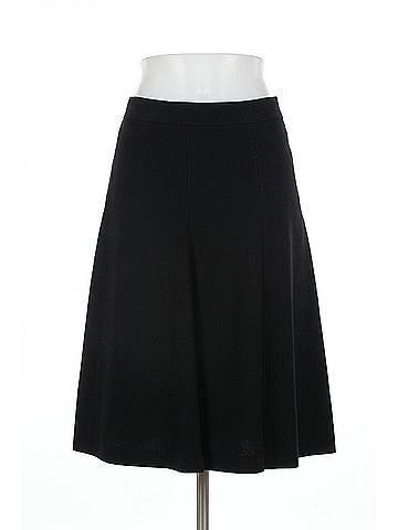 Joseph Ribkoff High-Waist Sweater Knit A-Line Skirt in Black (view 1)