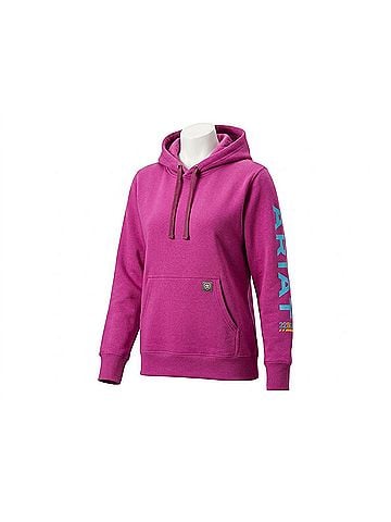 Ariat Women's Hooded Sweatshirt in Violet (view 1)