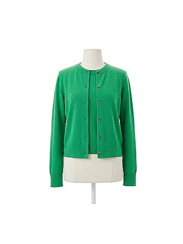 Vince. Wool Blend Shank Button Cardigan - Plus in Dark Parakeet (view 1)