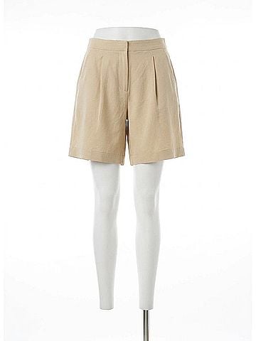 Lyssé Dia Pleated Shorts in Raffia (view 1)