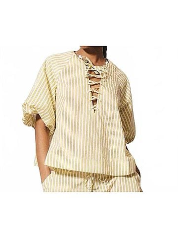FRNCH The French Sunlit Cosimo Blouse in Yellow (view 2)