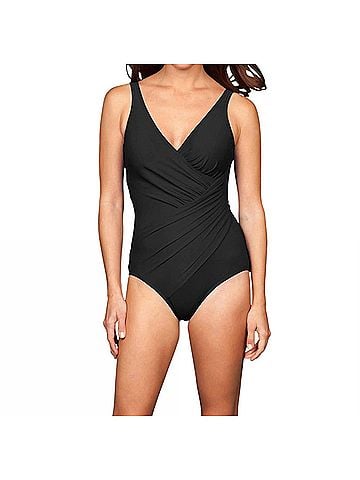 Miraclesuit Must Haves Oceanus One Piece Swimsuit in Black (view 2)