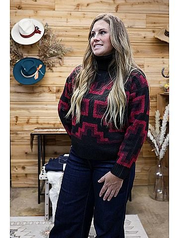 Ariat Turtleneck Sweater in Maya Southwest (view 2)