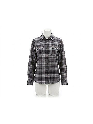 Ariat Rebar Durastretch Flannel Tunic Shirt in Nine Iron (view 1)