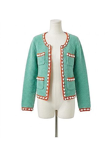 Hunter Bell Russell Long Sleeve Cardigan in Seaglass (view 1)