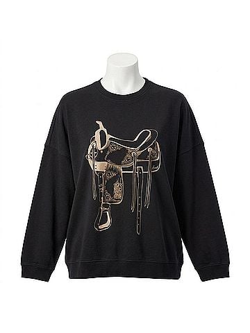 Ariat Oversized T-Shirt in Black Multi (view 1)