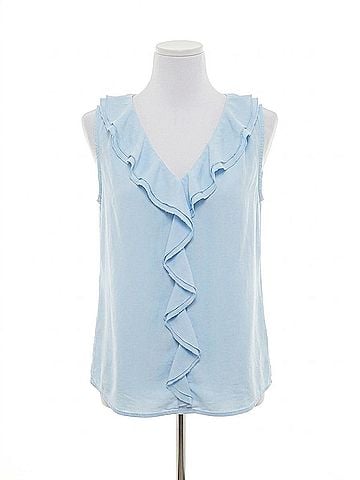 Kut from the Kloth Women's Sleeveless Top in Baby Blue (view 1)