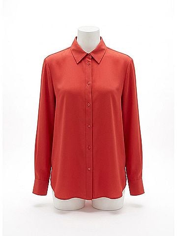 Lyssé Parker Button Down Shirt in Extra Ordinary Red (view 1)