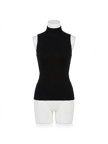 Sanctuary Nova Mock Neck Tank Top in Black (view 1)
