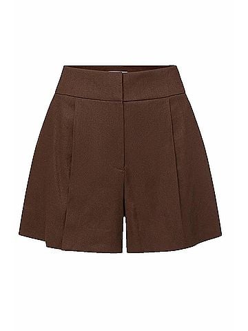 Veronica Beard Haina Short in Dark Mocha (view 1)