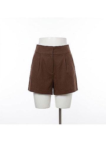 Veronica Beard Haina Short in Dark Mocha (view 2)