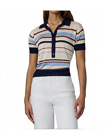 Joe's Jeans Stella Polo in Oatmeal Azure Multi (view 2)