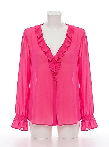 ETRO Women's Silk Top in Pink (view 2)