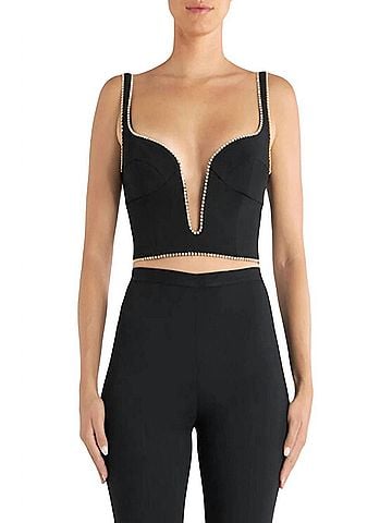 ETRO Rhinestones Top in Black (view 2)