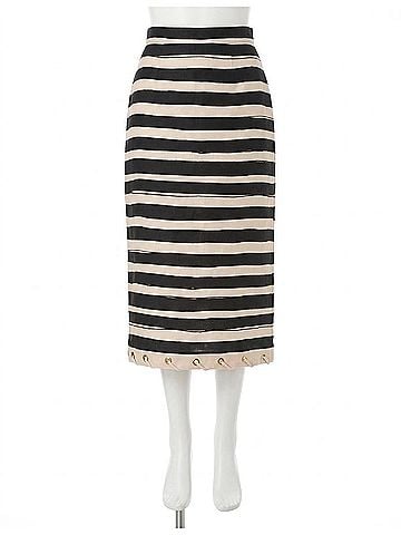 Zimmermann Rebellion Rope Skirt in Black Stripe (view 1)