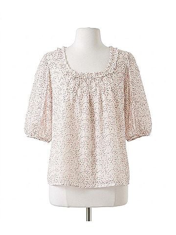 Fate Dotted Chiffon Blouse in Blush (view 1)
