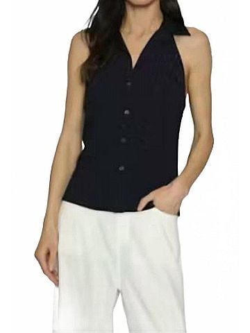 Drew Princess Tank in Navy (view 2)